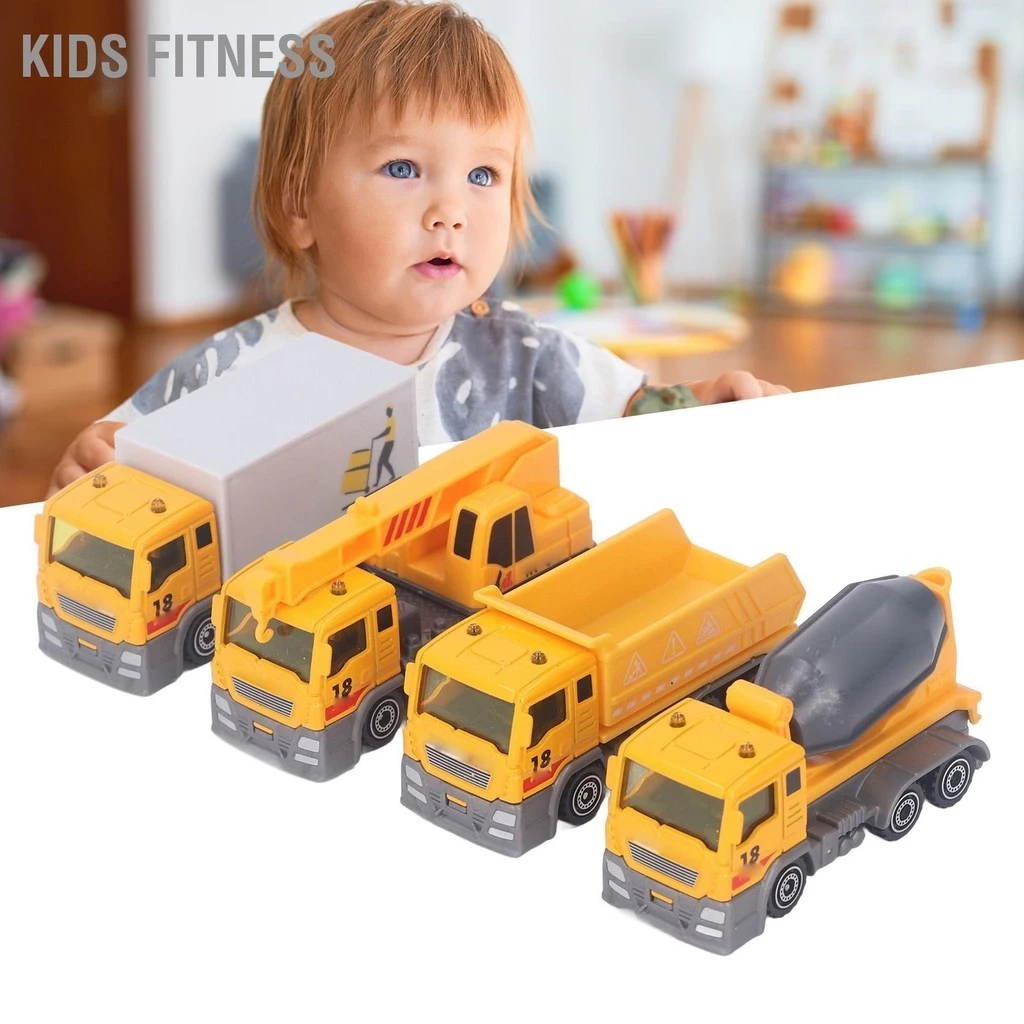 Kids Fitness Trẻ em Đồ chơi xe kỹ thuật Công trường xây dựng bằng nhựa và hợp kim Xe đồ