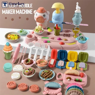 Timekey 18 / 19 / 26 Chiếc Trẻ Em DIY Màu Đất Sét Máy Làm Mì Máy Plasticine Dụng Cụ Bộ Đất Sét Nghệ Thuật Mô Phỏng Nhà Bếp Giả Vờ Chơi Đồ Chơi A5V1