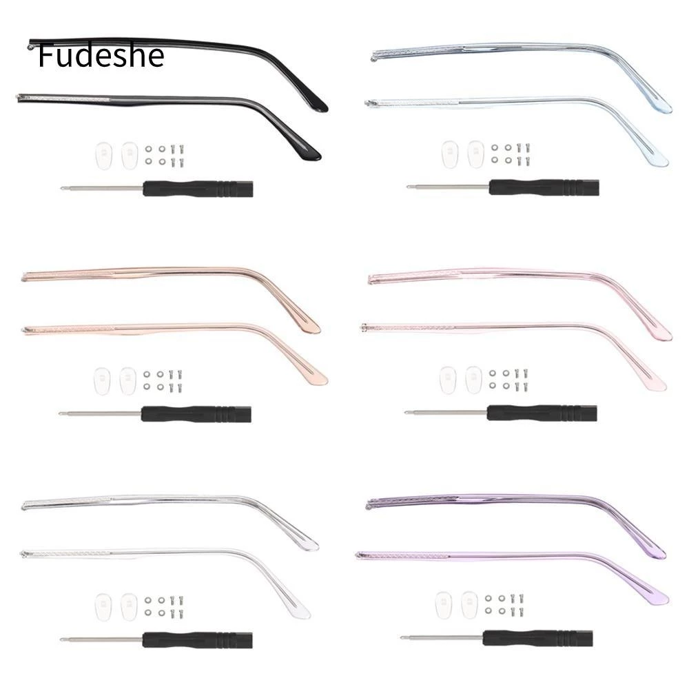 FUDESHE 1 Cặp Thay Thế Chân Kính Mắt Kính Mát Dụng Cụ Sửa Chữa Kính Mắt Phụ Kiện