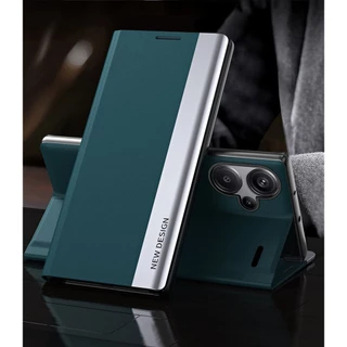 Ốp Điện Thoại Da PU Màu Tương Phản Nắp Lật Từ Tính Thời Trang Cho Redmi Note 13 Pro Plus 5G Redmi Note13 5G