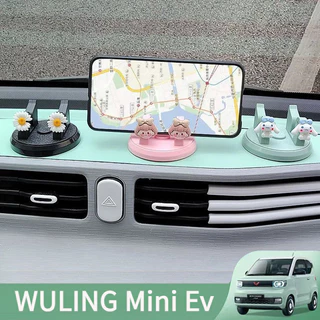 WULING Mini Giá đỡ điện thoại di động trên ô tô, giá đỡ điện thoại di động hoạt hình hỗ trợ xoay 360°