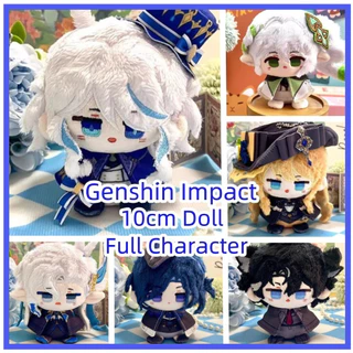 10cm Genshin Impact Doll Nhân vật đầy đủ Neuvillette Furina Zhongli Tartaglia Nahida Wanderer Anime Plushie Quà tặng cho bạn gái và trẻ em