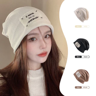 Nón vải trùm đầu Cá tính Mũ trùm đầu Nam nữ Unisex Hàn Quốc Giữ ấm 2 lớp Checkin Du lịch Đà Lạt Thời trang