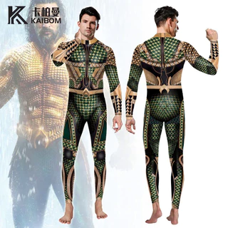 Aquaman Áo liền quần Aquaman Cosplay Arthur Curry Zenti Đảng Trang Phục Hóa Trang Zentai Nam Bé Trai Halloween Đảng Body