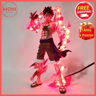 Mô hình Luffy Hoa Anh Đào dáng đứng siêu ngầu cao 25 cm - One Piece ( Tặng 5 Poster )