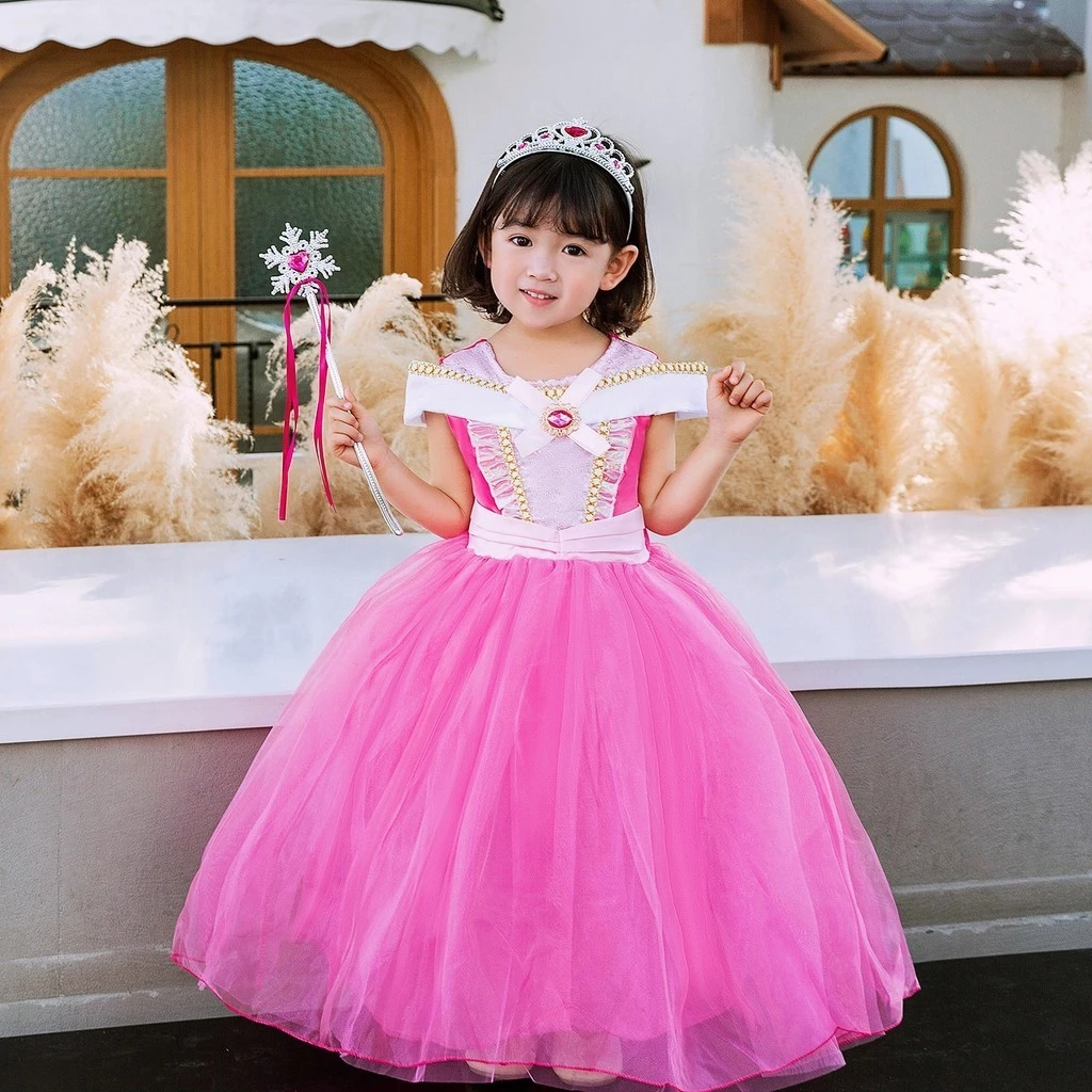 [HỎA TỐC] Đầm Aurora Công chúa ngủ trong rừng Váy đi tiệc váy cô dâu cho bé gái