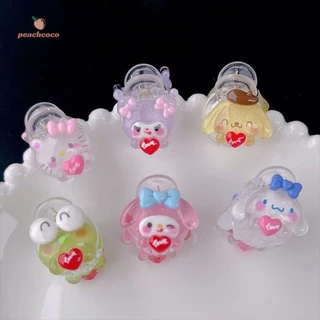 Mùa hè Hoạt Hình Tình Yêu Cinnamoroll Chó Kẹp Nhỏ Dễ Thương Cô Gái Ngọt Ngào Kẹp Tóc Mũ Đợi Đầu Đa Năng