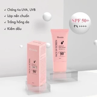 Kem Chống Nắng HEMIA Nâng Tone Kiềm Dầu SPF50++++ 50ml