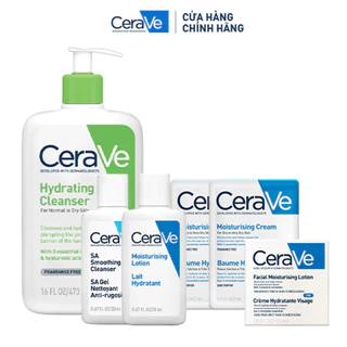 Bộ sản phẩm CeraVe làm sạch & dưỡng ẩm toàn thân dành cho da thường & da khô