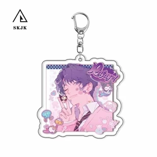 Skjk Móc khóa Anime Love and Deepspace, Móc khóa Acrylic ngoại vi hoạt hình Acrylic Xavier Móc khóa, Móc khóa Anime Shen Xinghui Mặt dây chuyền Zayne trang trí xe hơi hai mặt