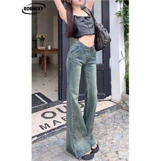  EOENKKY quần ống rộng quần nữ jean Fashion INS Trendy Stylish WNK2430LHL 12Z240321