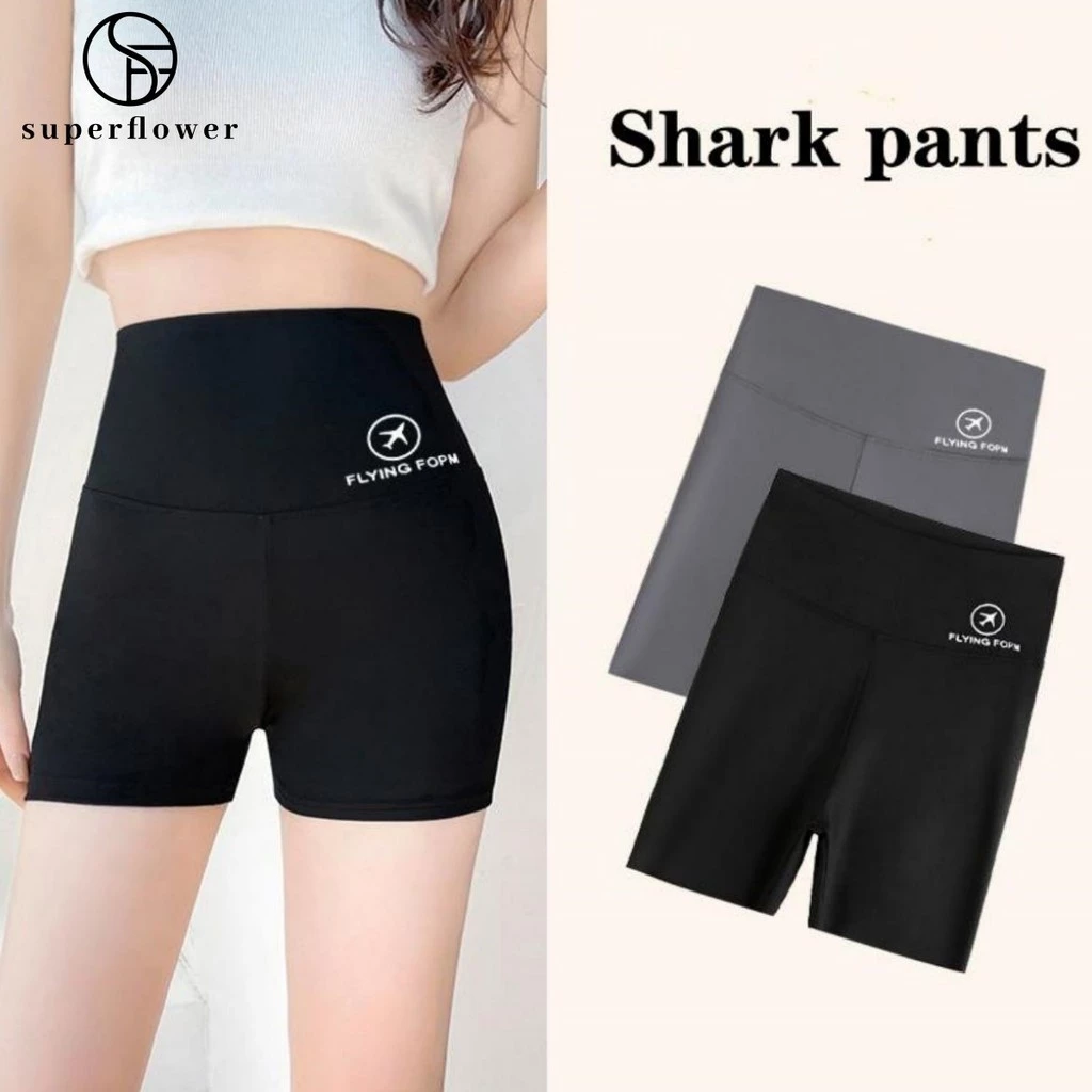 Superflower Flattering và sành điệu Quần short da cá mập dành cho nữ Công nghệ nâng mông và eo cao Thiết kế định hình cơ thể và chống Chafing