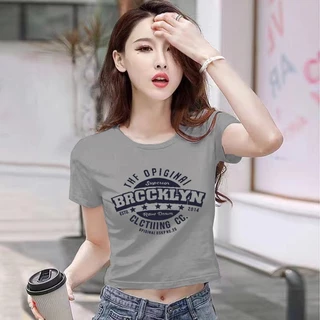 Áo thun ngắn tay in hình thời trang giản dị dành cho nữ Mùa hè Thiết kế phong cách mới Slim-fit Slimmer Look Top ins Skinny Bottoming Áo sơ mi