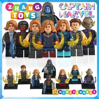 Đồ chơi Xếp hình Captain Marvel gồm Skrull - Ronan - Nick Fury - Carol Danvers - Mar-Vell Minifigures Xinh X0226