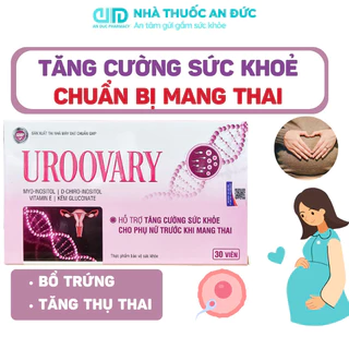 Bổ Trứng, Vitamin Hỗ Trợ Tăng Cường Sức Khỏe Cho Phụ Nữ Trước Khi Mang Thai, Bổ Bầu Uroovary Myo Inositol