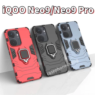 Ốp Lưng Cho VIVO iQOO Neo9 Neo 9 Pro Neo9Pro 5G 2024 Ốp Điện Thoại Chống Sốc Mềm TPU Cạnh Cứng PC Xe Giá Đỡ Nhẫn Giá Đỡ Chống Rơi Ốp Lưng Chống Sốc