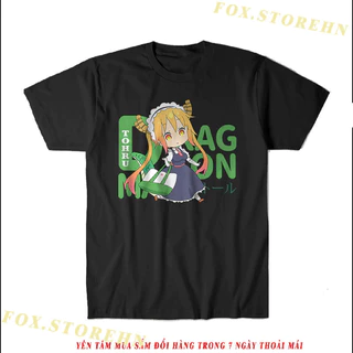 Áo thun Kobayashi Dragon Maid Tohru (Black/White) ngắn tay