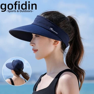 gofidin chống nắng mùa hè dành cho nữ GOFIDIN, Vành rộng có thể tháo rời Mũ đuôi ngựa rỗng, Mũ đi biển có thể điều chỉnh chống tia cực tím