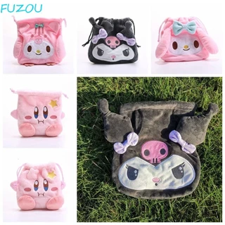 Túi dây rút Kuromi hoạt hình FUJIOU, Túi MyMelody Star Kirby, Túi trang điểm di động Túi đựng mỹ phẩm Ví đựng tiền xu sang trọng Du lịch