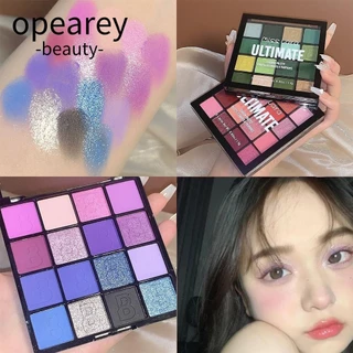 opearey Mắt Tím, Bảng Phấn Mắt 16 Màu Chống Thấm Nước Lấp Lánh, Mỹ Phẩm Neon Powder Primer Matte Eye Pigment Nữ