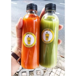 Chai Tròn 200ml Nắp fi30 Đã Kèm Nắp. Chai Đựng Trà Sữa