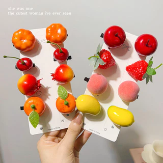 Fruit hairpin female personality creative headwear