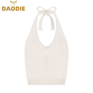 DAODIE áo croptop Áo 2 dây áo ba lỗ Thời trang hàn quốc ins phong cách Gợi cảm tráng lệ WBX24402T4 14Z240403