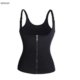 Aosun Corset Eo Huấn Luyện Cincher Kiểm Soát Cơ Thể Shaper Underbust Thể Thao Giảm Béo Đen EN