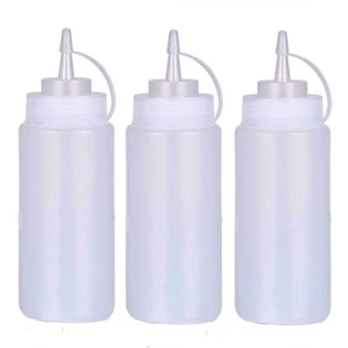 Bình đựng sốt nhựa vòi nhỏ 1000ml bình bóp đựng sữa đặc sốt mayonnaise tương cà tương ớt