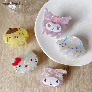 Zhen Acetate Cô Gái Ngọt Ngào Dễ Thương Kẹp Tóc Nhỏ Lưng Đầu Kẹp Tóc Mũ Hoạt Hình Anime Sanrio Cá Mập Kẹp Tóc Mini Vuốt VN