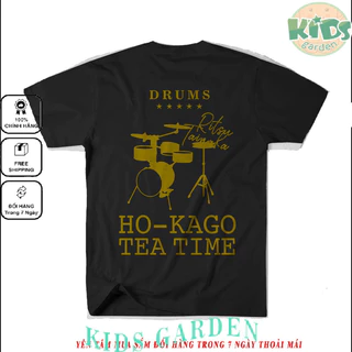 Áo thun K-On! HTT DRUMS Ritsu (Black) ngắn tay