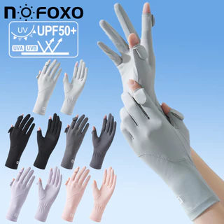 Nofoxo UPF50 + Găng tay chống nắng thời trang mùa hè Găng tay chống tia cực tím Lái xe ngoài trời Đi xe đạp Thoáng khí Kéo dài cổ tay Găng tay đàn hồi