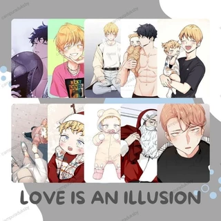 CARD GLOSSY ⭐️ Photocard Love Is An Illusion Yaoi - Manhwa Card - Cán Màng Bóng Chống Xước - Card Bo Góc