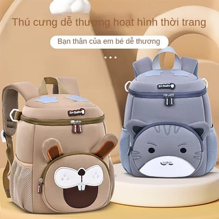 Túi đi học hoạt hình mẫu giáo mới dành cho nam, ba lô chống thấm nước nhẹ mè cho bé, túi đeo vai trẻ em