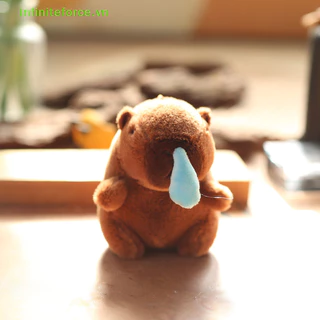 [Invn] Móc khóa sang trọng Capybara Mô phỏng Capibara Anime Fluffty Toy Kawaii Đồ chơi nhồi bông búp bê dễ thương [VN]