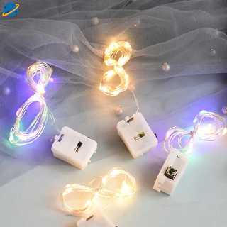 Dây đèn Led trang trí Fairylight kèm pin -đèn đom đóm – trang trí hoa, giỏ quà – kèm pin, chiều dài 1m-2m ZOE