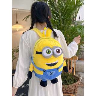 Despicable Me Minions Despicable Me Minions Little Yellow Man Doll Trẻ em Ba lô sang trọng Ba lô Cô gái Búp bê búp bê dễ thương Quà tặng sinh nhật Đồ chơi trẻ em hợp thời trang Đồ chơi sang trọng Ragdoll Anime Doll Đồ chơi nhồi bông Gối hai chiều