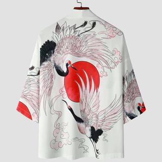 Unisex Mùa Hè Kimono Cho Nam Nhật Bản Dạo Phố samurai Trang Phục Quần Áo Mỏng Áo Nam