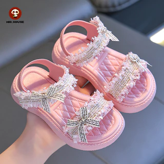 Giày Sandal Bé Gái Mùa Hè 2024 Phong Cách Mới Thời Trang Bé Gái Thời Trang Giày Đi Biển Công Chúa Thường Ngày