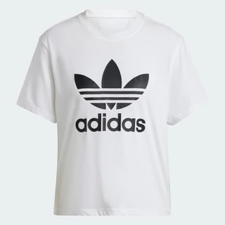 【Nóng bỏng】 adidas Phong cách sống Áo Thun Boxy Ba Lá Adicolor Nữ trắng IN8441