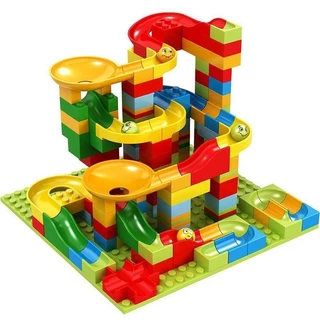 Đồ chơi lego thả bi 168 chi tiết nhựa ABS an toàn, đồ chơi lắp ráp mô hình thả bi lăn zíc zắc cho bé