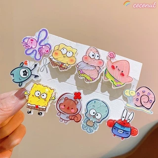 🌠Kẹp Tóc Hình Spongebob Bằng Acrylic Xinh Xắn Cho Nữ