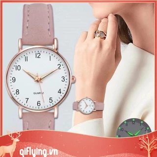 [Qiflying.vn] Đồng hồ đeo tay nữ thiết kế thời trang thông thường dành cho văn phòng hàng ngày thông thường