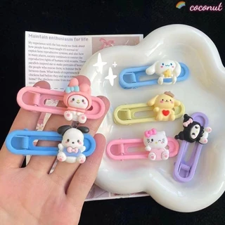 Dễ Thương Sanrio Tóc Hoạt Hình Kẹo Màu Tóc Cô Gái Trái Tim Nổ Kẹp Ngọt Ngào Mũ Đội Đầu