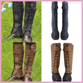 Vua Giả Da Lộn Boot Bao Thìa Thời Trung Cổ Gaiters Hiệp Sĩ Chiến Binh Chân Cận Vệ Phục Hưng Trang Phục Phụ Kiện Cho Hallowe