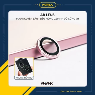 Bộ Vòng Cường Lực Bảo Vệ Camera Anank Chống Trầy Xước Màu Nguyên Bản Cho Điện Thoại iPhone 15 Pro Max 14 13 12 Njoyshop