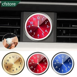 Cfstore Dạ Quang Nội Thất Ô Tô Đồng Hồ Thạch Anh Đồng Hồ Tự Động Nhiệt Kế Hygrometer Cho Trang Trí Nhà Trang Trí Đồng Hồ Ô Tô Phụ Kiện F3I1