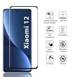 Toàn Bộ Kính Cường Lực Viền Cong Chuyên Dụng Cho Xiaomi 12 Pro 13 Pro 13 Lite 14 Pro Mi 11 Pro Redmi Note 13 Pro Plus + 5G