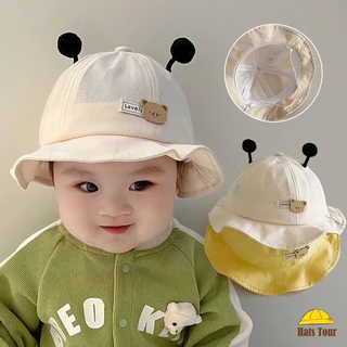 Dễ Thương Tai Bé Xô Mũ Xuân Hè Thoáng Khí Trẻ Sơ Sinh Người Cá Mũ Cotton Mềm Tập Đi Bé Trai Bé Gái Mũ Chống Nắng 5-24 Tháng