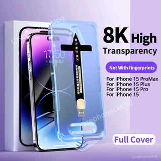 Dành Cho iPhone 15 14 13 12 Pro Max 15 Plus 15Pro 2023 8K HD Full Cover Kính Cường Lực Cung Cấp Gắn Hỗ Trợ Bảo Vệ Màn Hình Phụ Kiện